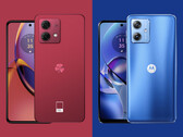 De Moto G54 en Moto G84 zijn verkrijgbaar in meerdere kleuropties, waaronder verschillende tinten blauw. (Afbeelding bron: Motorola)
