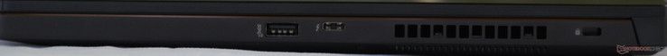 Rechts: USB 3.1 Gen 2, Thunderbolt 3, Kensington-lock