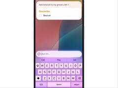 Siri met Apple Intelligence reageert op een boodschappenlijstje. (Afbeeldingsbron: Apple)
