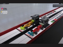 Synopsys en Nvidia debuteren een digitale tweelingracebaan voor F1-stijl STEM Racing, door Ansys Discovery en Omniverse te combineren in de aanloop naar het seizoen 2025-26. (Afbeeldingsbron: Ansys via YouTube)