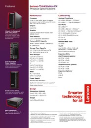 Lenovo ThinkStation PX - Specificaties. (Beeldbron: Lenovo)