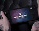 De top 12 wordt voornamelijk gedomineerd door indiegames. Afgebeeld: Steam Deck met de Best of 2025 promofoto. (Afbeeldingsbron: Valve)
