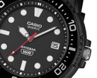 De volledig zwarte Casio MRW-240H-1E1JF, zoals afgebeeld.