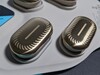 Geëtste titanium pads