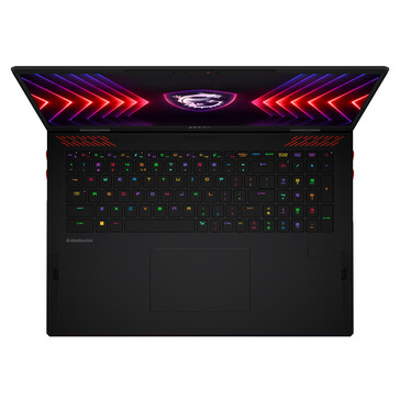 MSI Raider 18 HX toetsenbord (afbeelding via MSI)