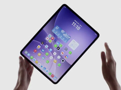 De Oppo Pad 5 heeft relatief smalle schermranden aan alle zijden. (Afbeeldingsbron: Oppo) 