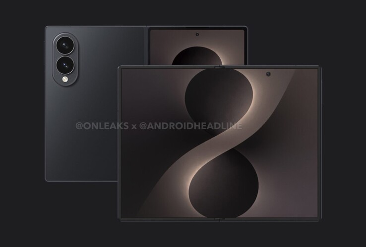 Gelekte Galaxy Z Fold 8 Wide renders.
