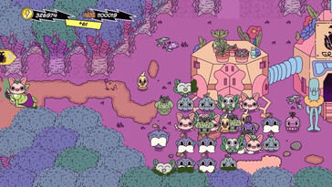 Afgebeeld: Een gameplay-screenshot van Super Farming Boy.