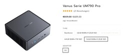 Minisforum Venus Series UM790 Pro, configuraties (bron: Minisforum)