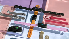 De Fitbit Inspire 3 heeft een zwart design met verschillende kleurrijke horlogebandopties. (Afbeelding bron: Fitbit)