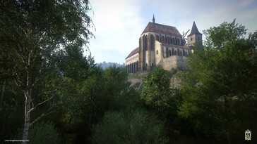 Een afbeelding van een kasteel uit Kingdom Come: Deliverance.