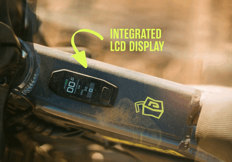 De e-bike wordt geleverd met een geïntegreerd LCD-scherm
