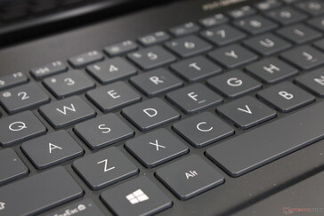 Typen op de Zenbook voelt niet heel anders aan dan op een Vivobook