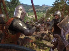 Afbeelding van een gevecht tussen ridders in Kingdom Come: Deliverance. (Afbeeldingsbron: Steam)