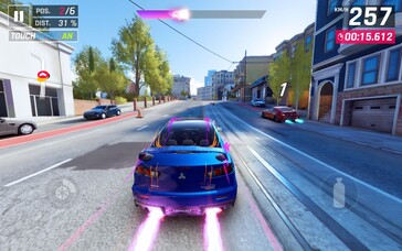 Asphalt 9 op de Xiaomi Redmi Pad SE