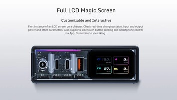 Er wordt een aanpasbaar LCD-scherm voor real-time monitoring aangeboden. (Bron: Redmagic)