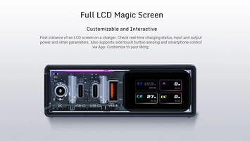 Er wordt een aanpasbaar LCD-scherm voor real-time monitoring aangeboden. (Bron: Redmagic)