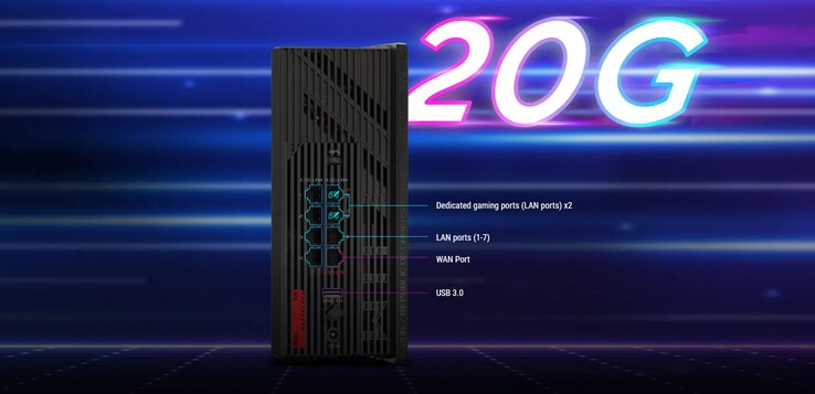 Twee Ethernetpoorten zijn blijkbaar bedoeld voor game-apparaten (Afbeeldingsbron: Asus)