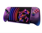 De goedkopere MSI Claw 8 EX zal verkrijgbaar zijn in Luminous Blue, in tegenstelling tot de hier getoonde Arc G3 Extreme-variant in Void Purple.