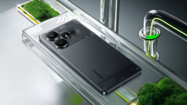 De Realme Neo7 Turbo wordt geleverd in Transparant Zwart...