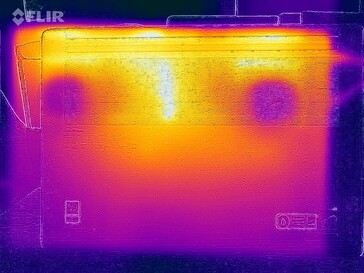 Stresstest oppervlaktetemperaturen (onderkant)