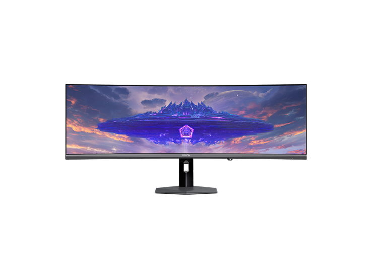 AOC Agon Pro AGP497UCZD gebogen gamingmonitor, vooraanzicht