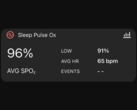 De nieuwe Sleep Pulse Ox widget in de Garmin Connect app heeft een mysterieuze Events sectie. (Afbeeldingsbron: Gadgets & Wearables)
