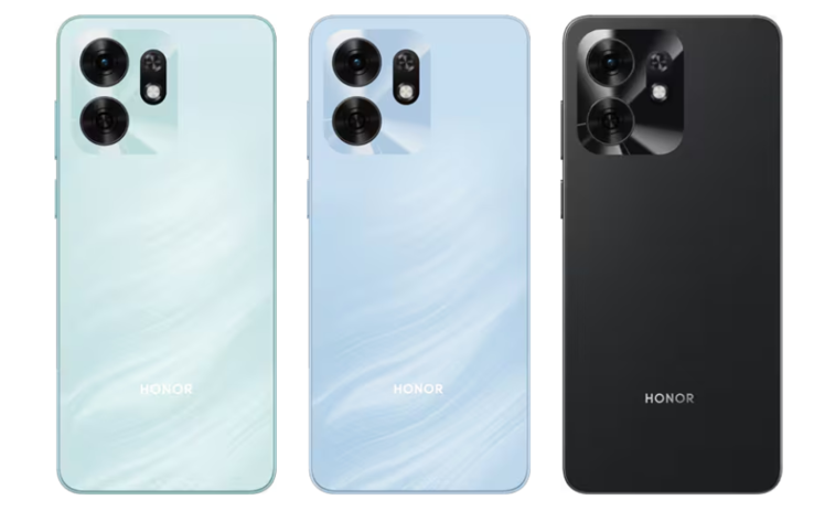 De Honor Play 60A is verkrijgbaar in de kleuren inktzwart, meerblauw en azuurblauw. (Afbeelding bron: Honor)