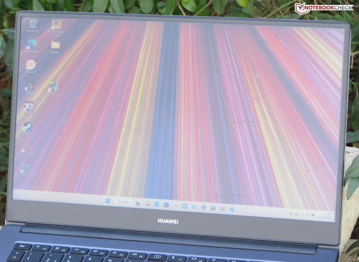 De MateBook buiten