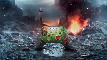 De Xbox Wireless Controller - Doom: The Dark Ages Limited Edition is voor een beperkte tijd exclusief verkrijgbaar in de Microsoft Store. (Afbeeldingsbron: Microsoft)