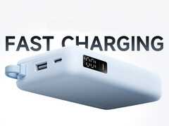 De nieuwe 10.000 mAh powerbank kan zichzelf opladen met 65 W. Afgebeeld: de powerbank. (Afbeeldingsbron: Xiaomi - bewerkt)