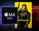 Cyberpunk en AC Shadows op Apple's M4 Max (bron: ChatGPT)