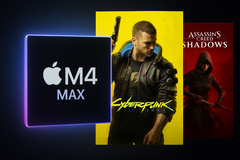 Cyberpunk en AC Shadows op Apple's M4 Max (bron: ChatGPT)