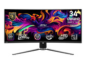 De MPG 341CQPX is een van de twee 34-inch QD-OLED monitoren die MSI dit jaar heeft geïntroduceerd. (Afbeeldingsbron: MSI)