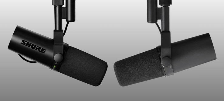 De SM7dB (links) met de oudere en bijna identieke SM7B (rechts) (Afbeelding Bron: Shure)