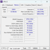 CPU-Z Geheugen