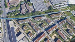 GNSS-testroute: keerpunt