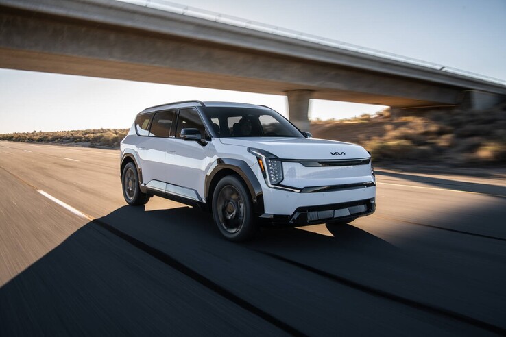 De Kia EV9 Nightfall Edition uit 2026. (Afbeeldingsbron: Kia)