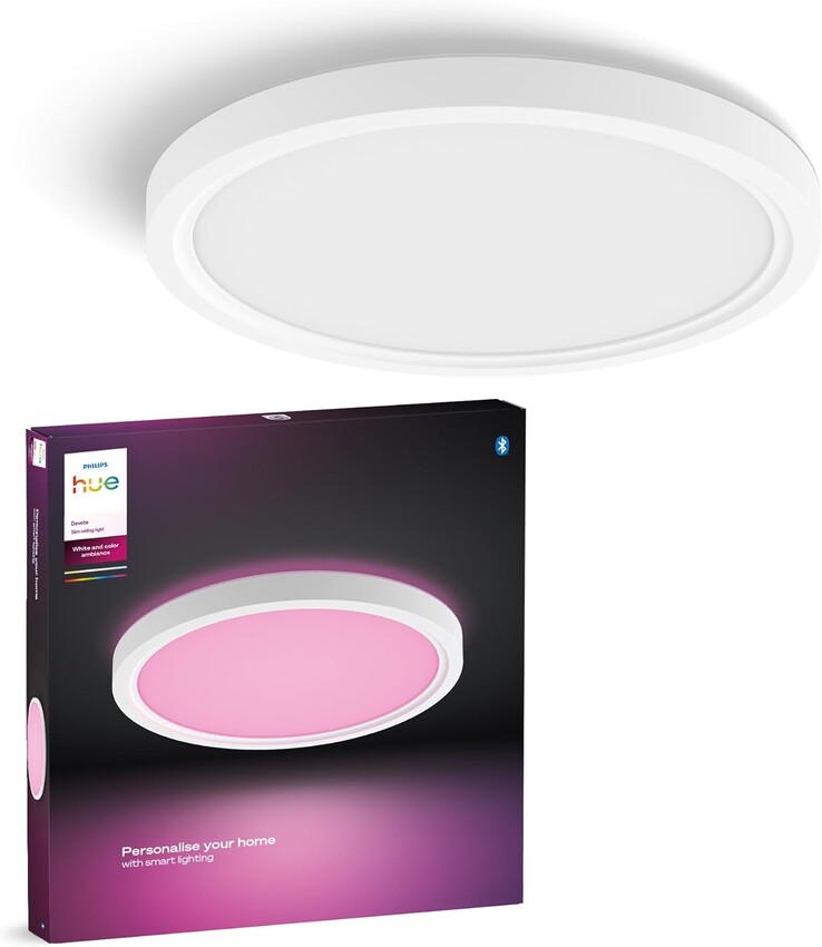 De Philips Hue Devote plafondlamp. (Afbeeldingsbron: Philips Hue)