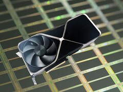 De RTX 4090 Founders Edition werd in oktober 2022 gelanceerd met 24 GB GDDR6X-geheugen. (Afbeelding bron: Notebookcheck, Unsplash, bewerkt)
