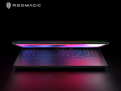De nieuwe gaming-laptop wordt op 17 oktober 2025 in China gelanceerd. Afgebeeld: een teaserfoto van de laptop. (Afbeeldingsbron: RedMagic)