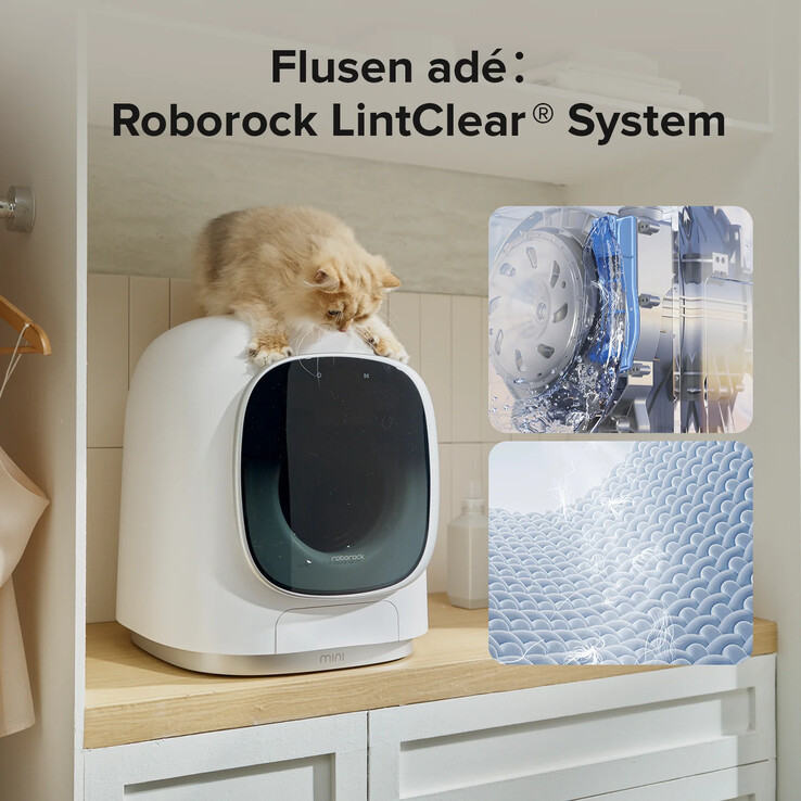 De Roborock Zeo Mini was-droogcombinatie (Afbeelding bron: Roborock)