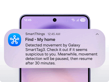 Locatiemelding van de Samsung SmartTag 3.