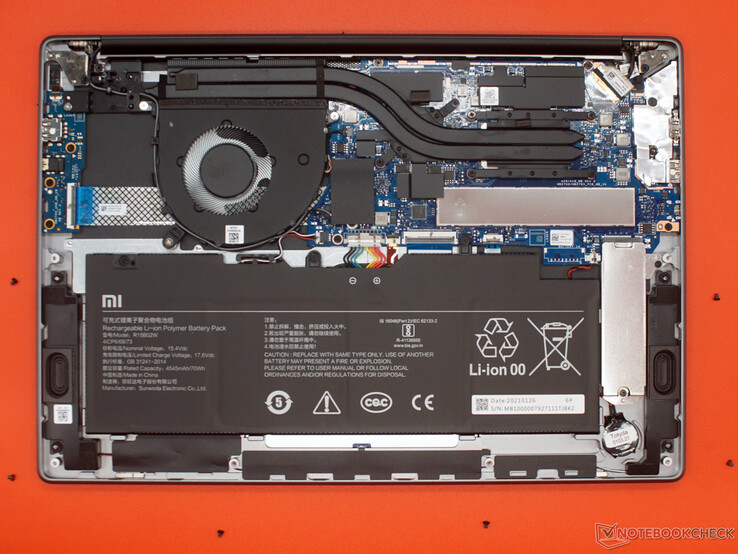 Het interieur van de Xiaomi RedmiBook Pro 15