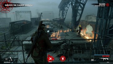 Afbeelding: Een screenshot van de gameplay van Zombie Army 4.