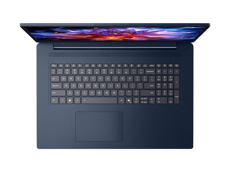 De IdeaPad Slim 3i 17IWC11 in Cosmic Blue afwerking.