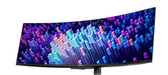 De Predator X49 V heeft net als zijn concurrenten een 1800R kromming. (Afbeeldingsbron: Acer via DisplaySpecifications)