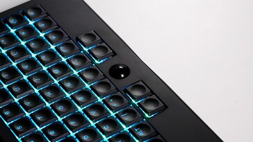 Er is een trackball geïnstalleerd.