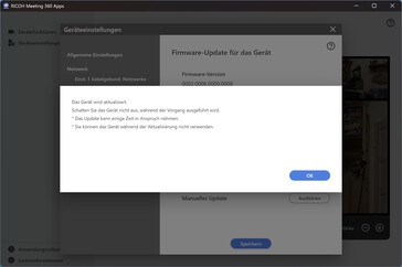 Ricoh app: Firmware-update