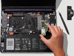 De interne onderdelen van de Framework Laptop 13 Pro